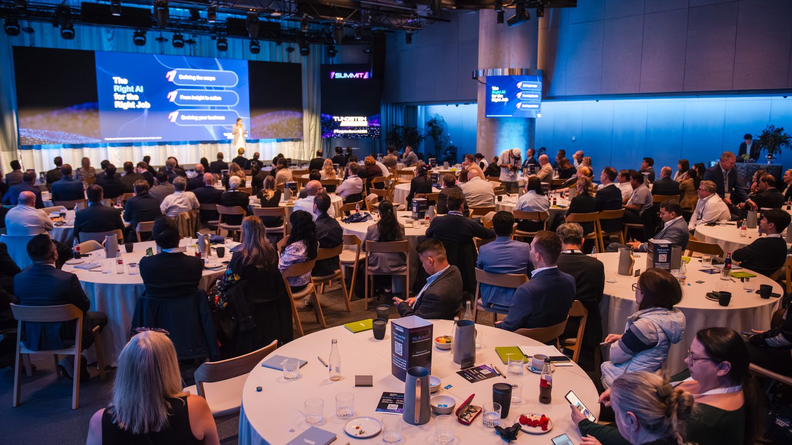 Full plenary room of delegates at the Tungsten Automation Summit